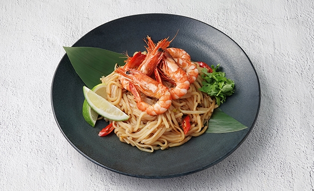 泰式辣炒鮮蝦河粉(圖)