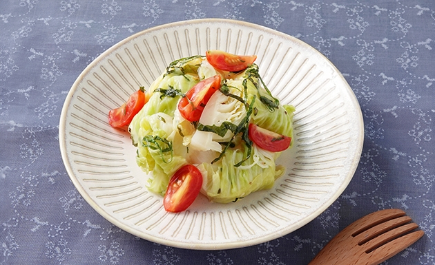 鹽味紫蘇高麗菜芽淺漬(圖)